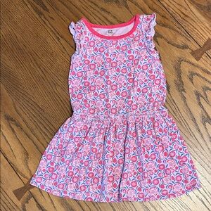 Tea Collection Kids Pink and Purple Floral Dress size 2